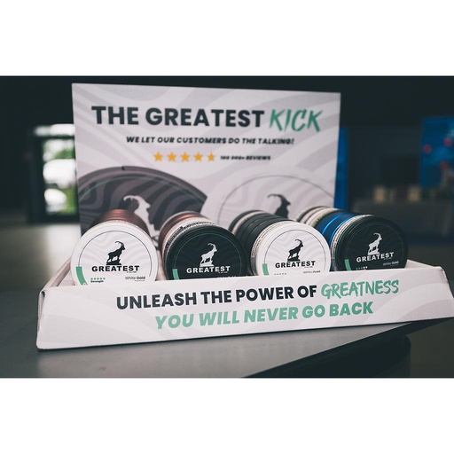 Greatest Pouches Werbeaufsteller